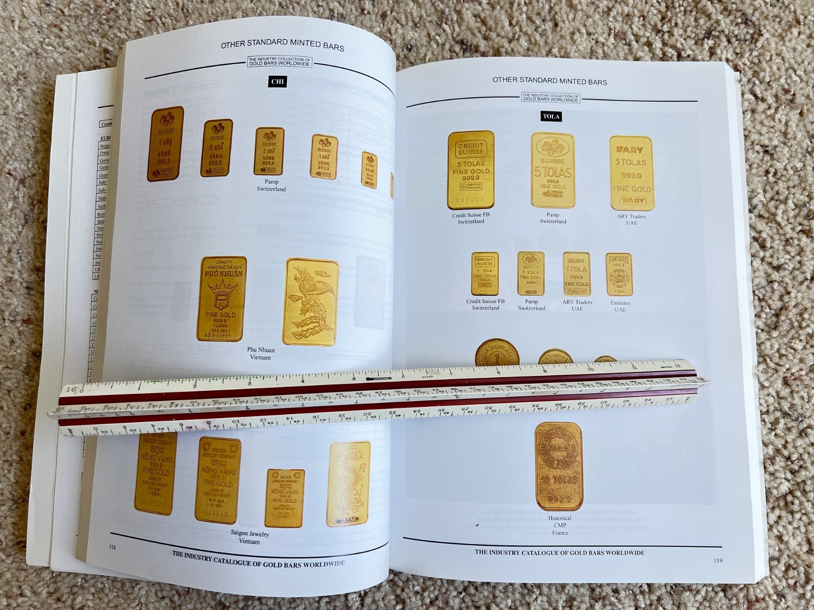 The Industry Catalogue of Gold Bars Worldwide /Reference