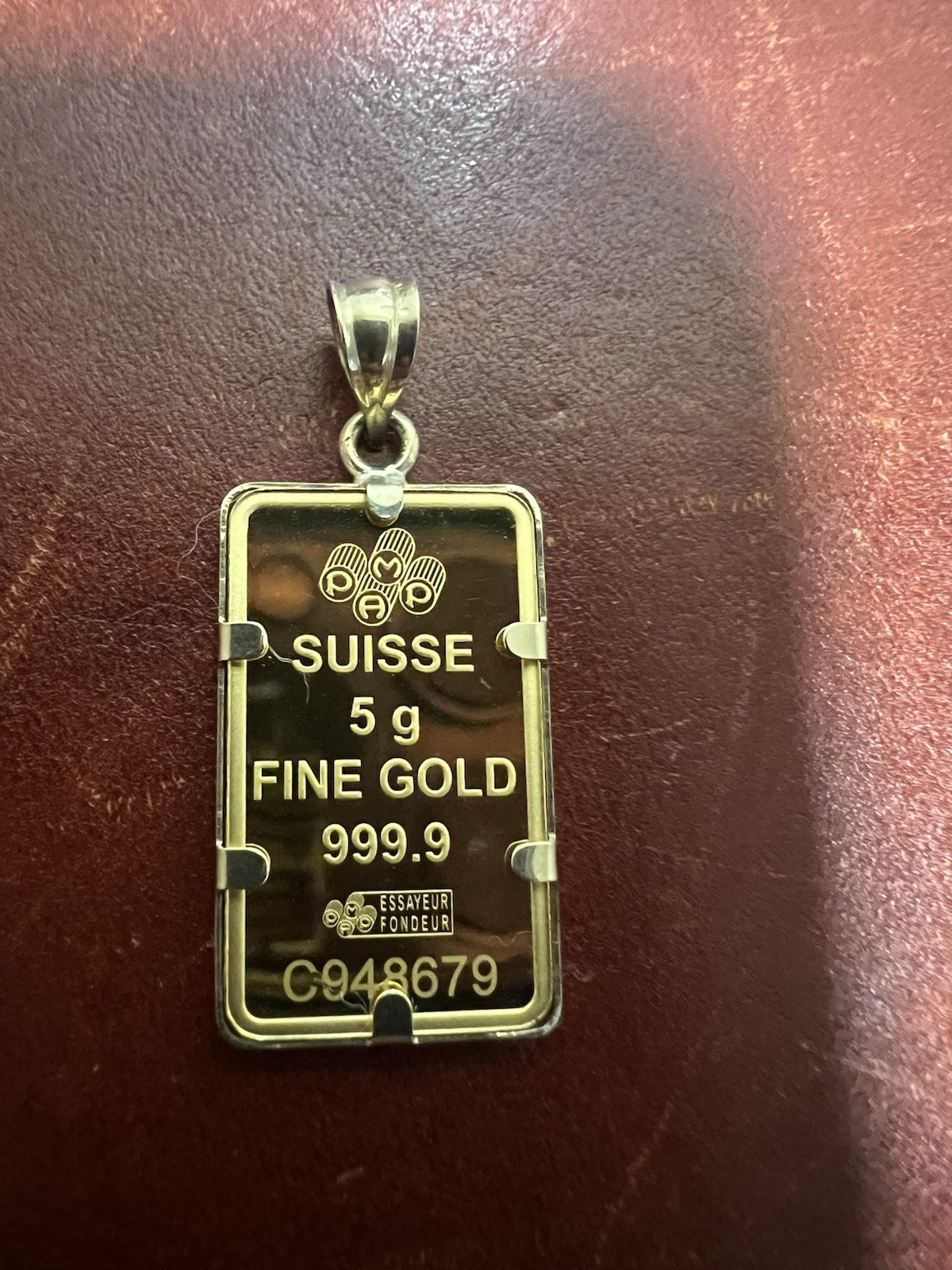 5 G. 999.9 GOLD PAMP LADY FORTUNA VERISCAN™ BAR & FREE WITH PURCHASE 14K BEZEL!