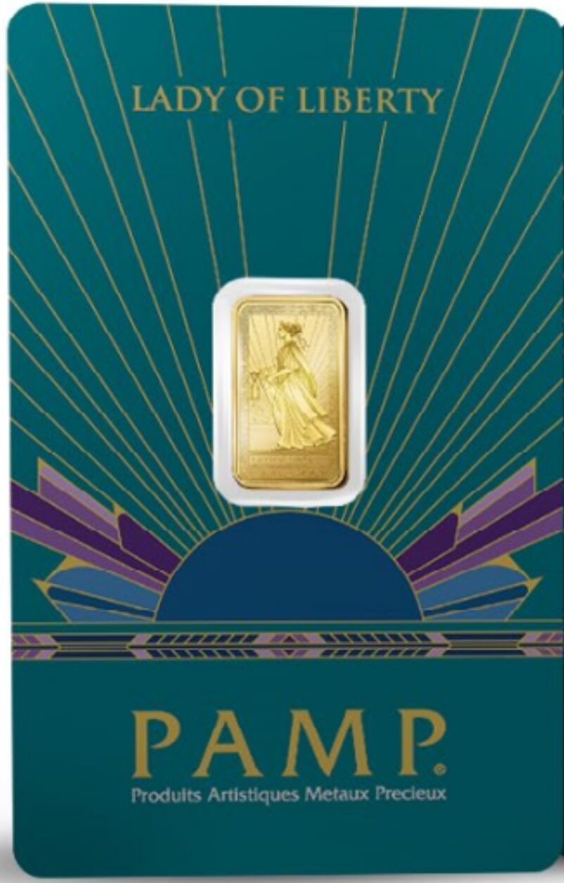 2026 Pamp Suisse Lady Liberty 2.5 Gram Gold Bar in Assay