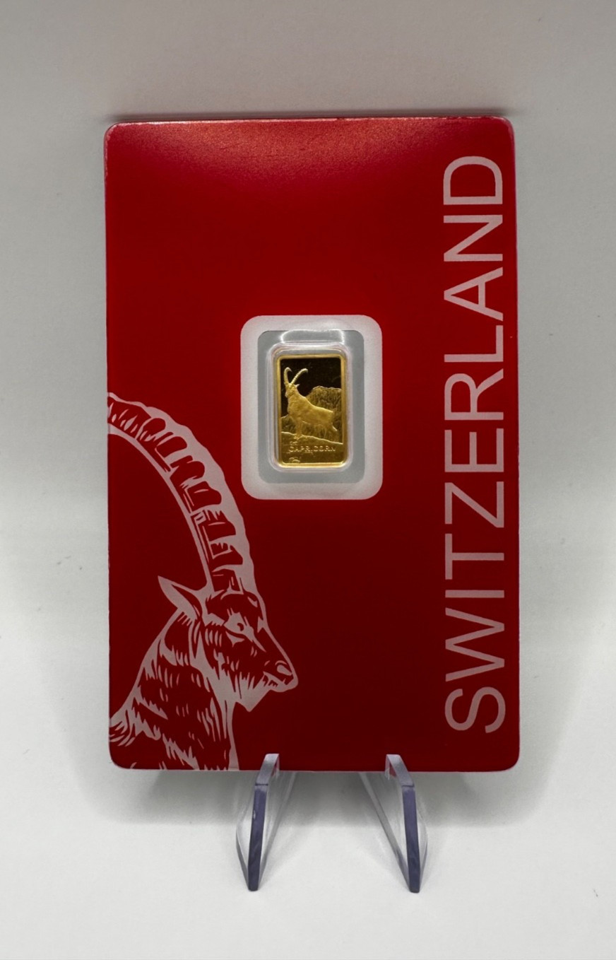 PAMP Suisse Capricorn 1g Gold Bar .999 Red Series Switzerland Goldbarren