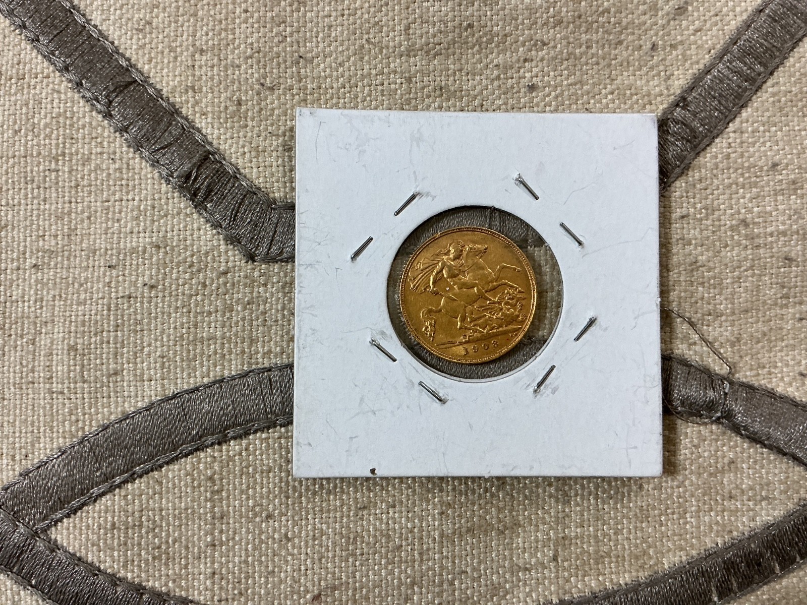 1908 12 sovereign Edward VII G2U