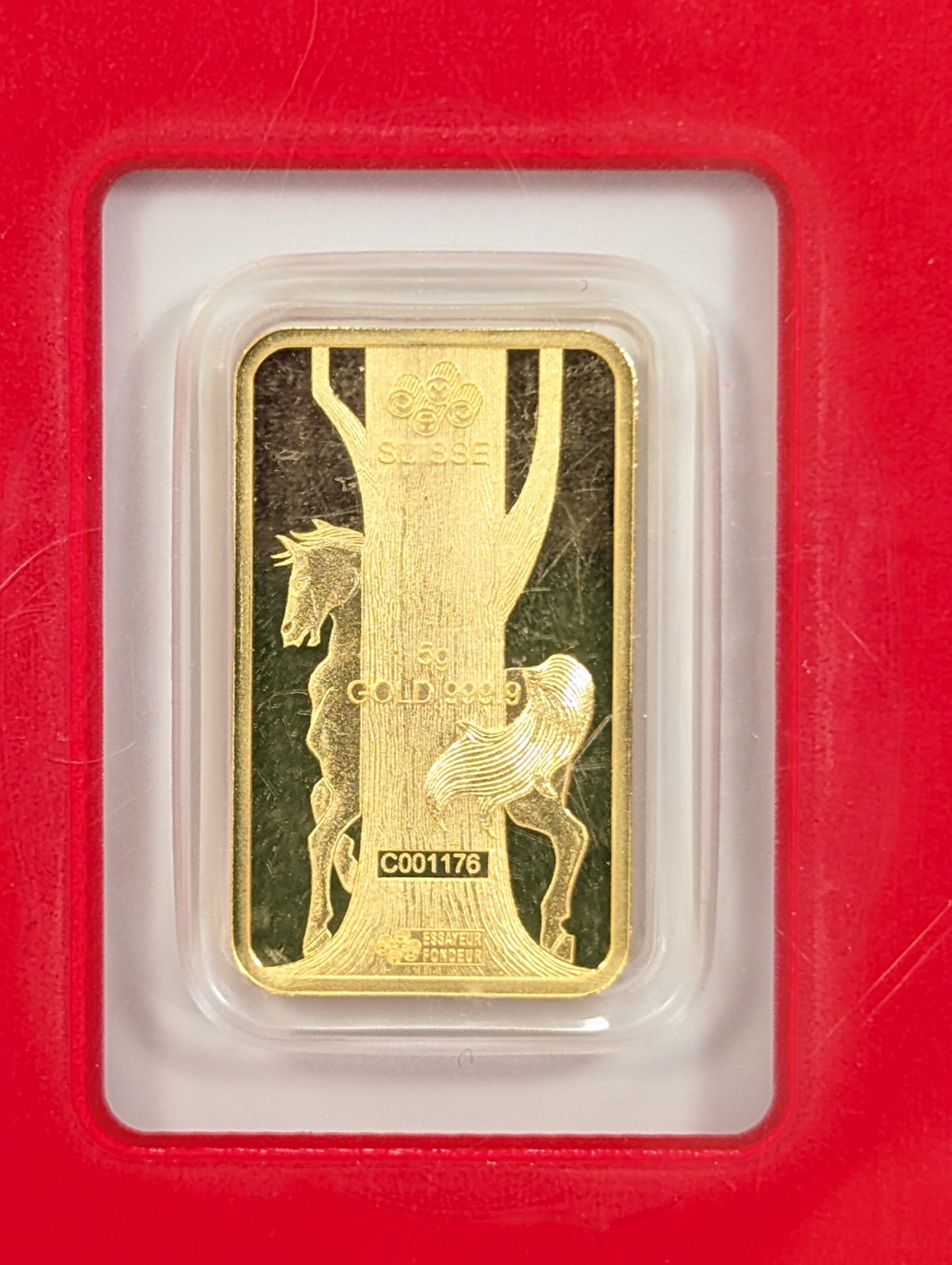 2014 Lunar Year of The Horse 🐎 PAMP Suisse 5 Gram Gold Bar Sealed in Assay ~New