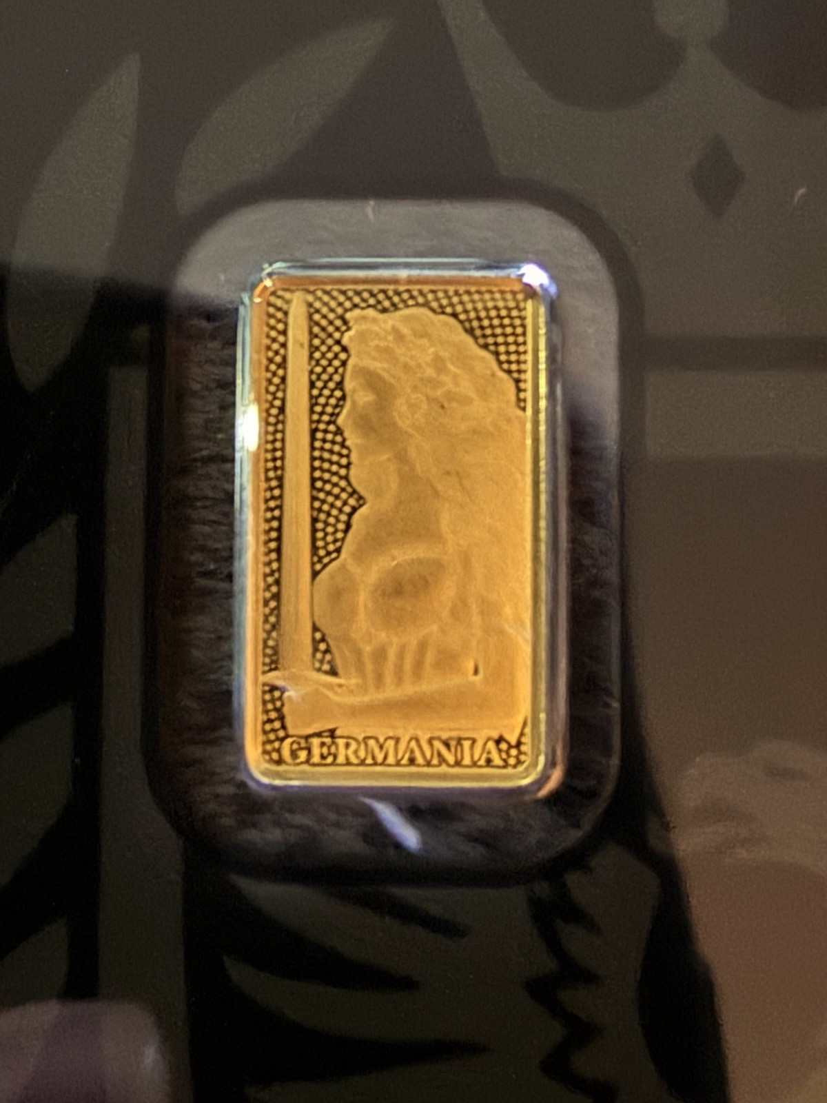 Germania Mint 1/100 oz 24Kt Gold Proof Bar .9999 Fine