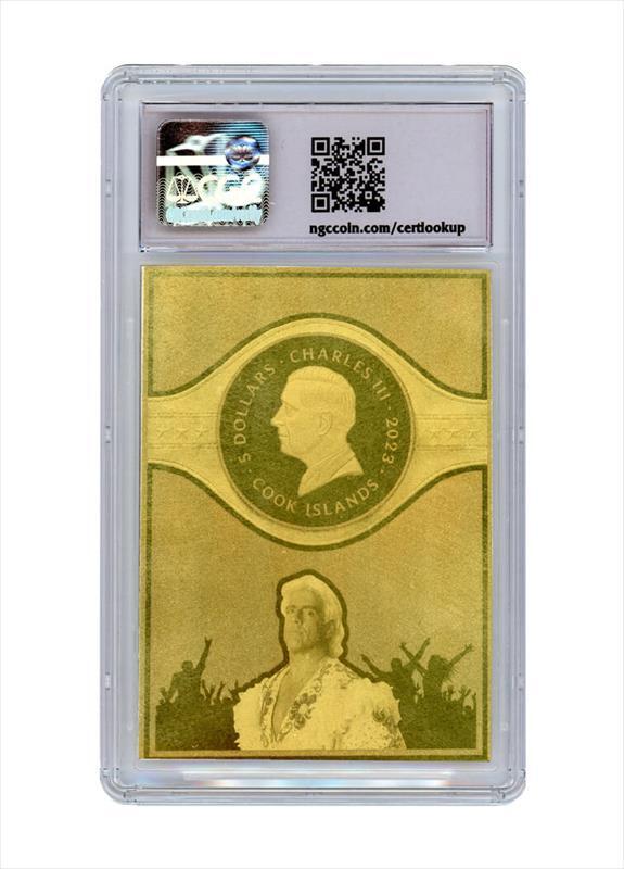CM Ric Flair 2023 0.5g Solid Gold Legal Tender Trading Coin NGCX