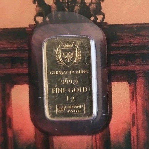 Berlin Bear Germania Mint 1 Gram Gold Bullion Bar 999.9 Fine Gold 2026