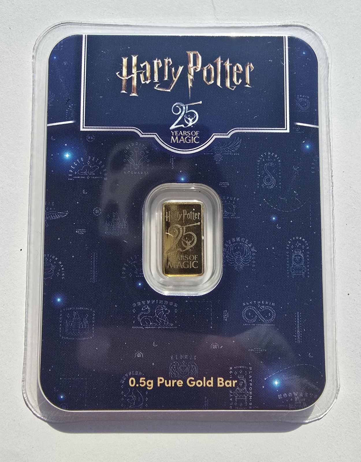 Harry Potter 0.5g Fine Gold Bar 999.9 PAMP Suisse Limited Edition Sealed