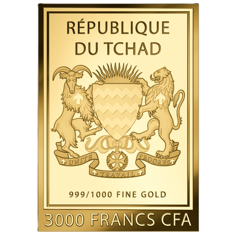 Chad Praying Hands Albrecht Durer 1/1000oz 999 Gold Coin in Themed Card