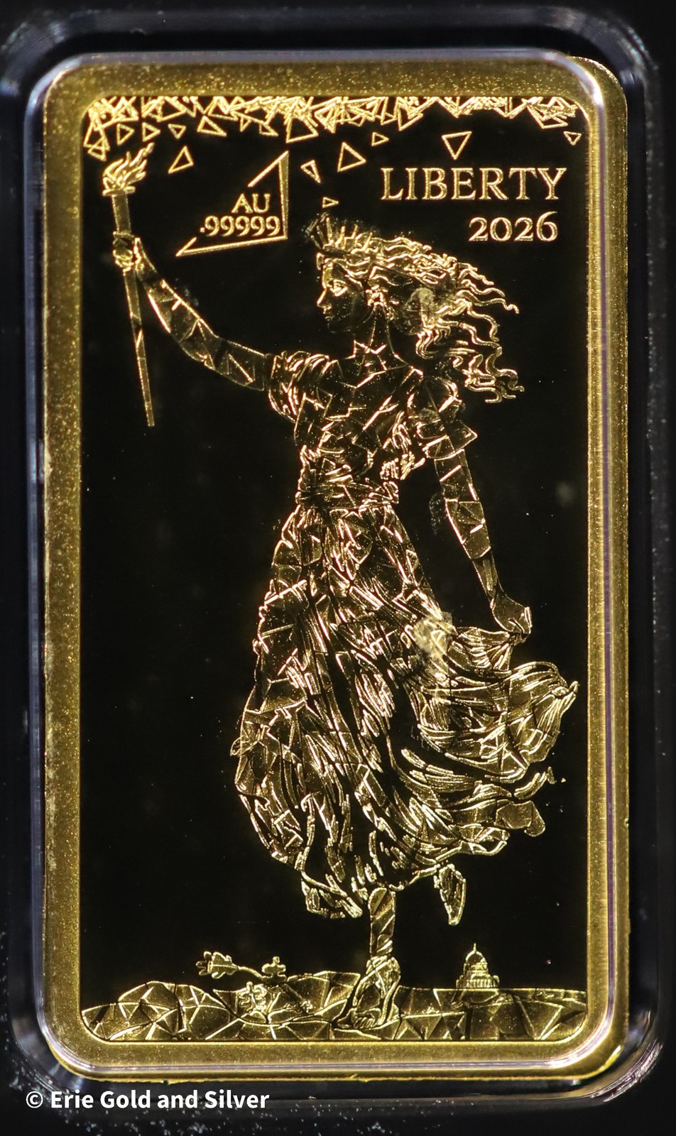 Solomon Islands Liberty Proof 1/100th oz Gold Bar