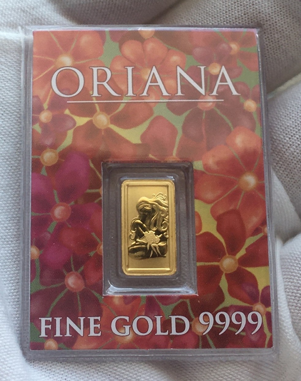 1 gram Oriana Gold Bar – Perth Mint “Old Logo” Oriana – (In Assay) – Free Ship!
