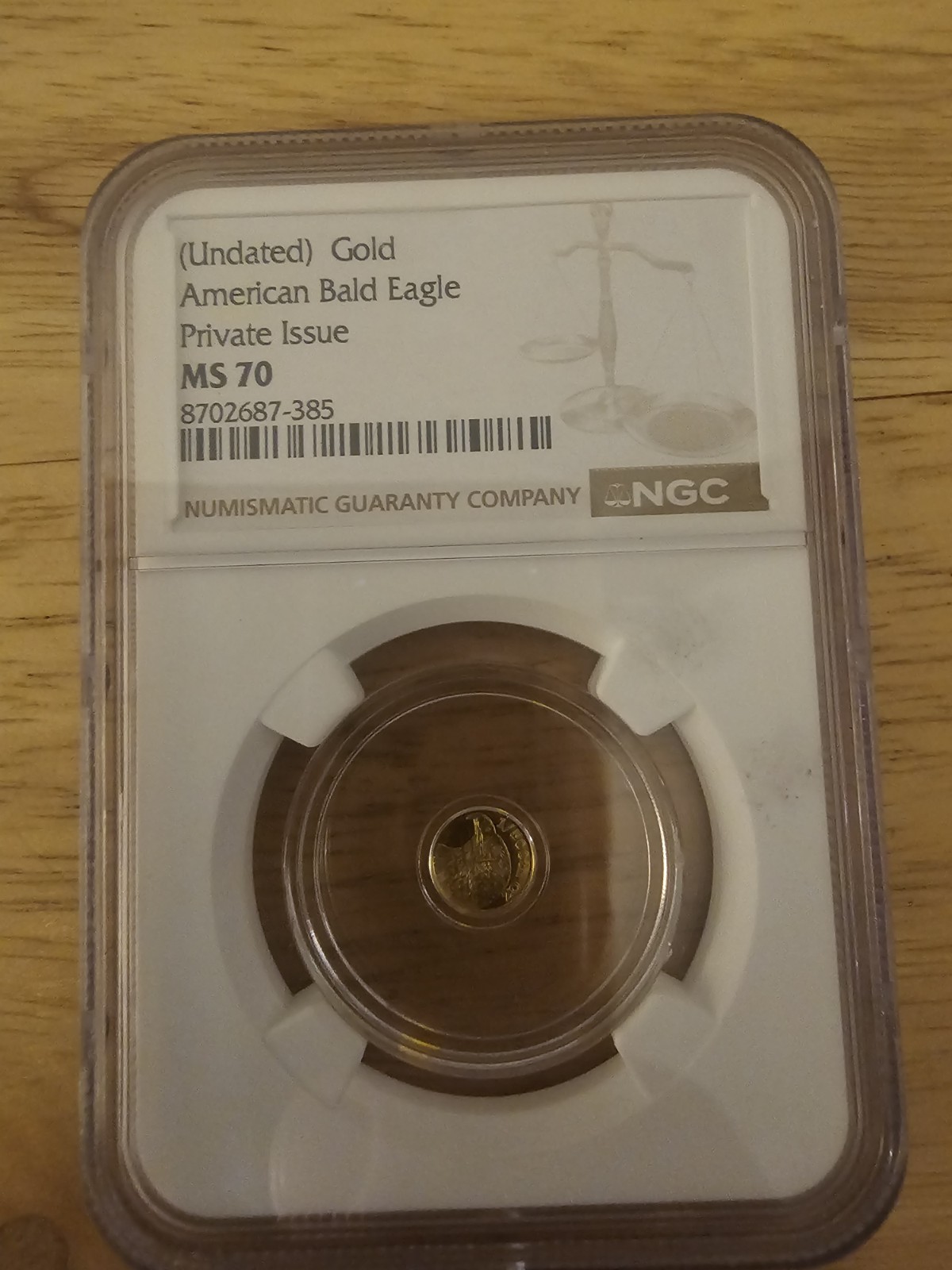 NGC PCGS ICG Slabbed Undated Gold Rounds Mixed Lot 3-1/200 oz & 8-1/500 oz