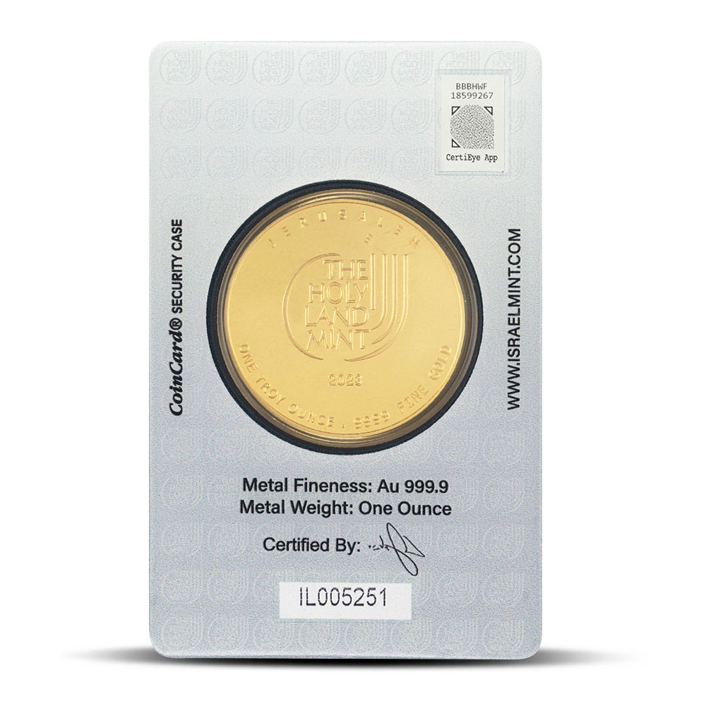 1 oz The Holy Land Mint Gold Round (New w/ Assay)