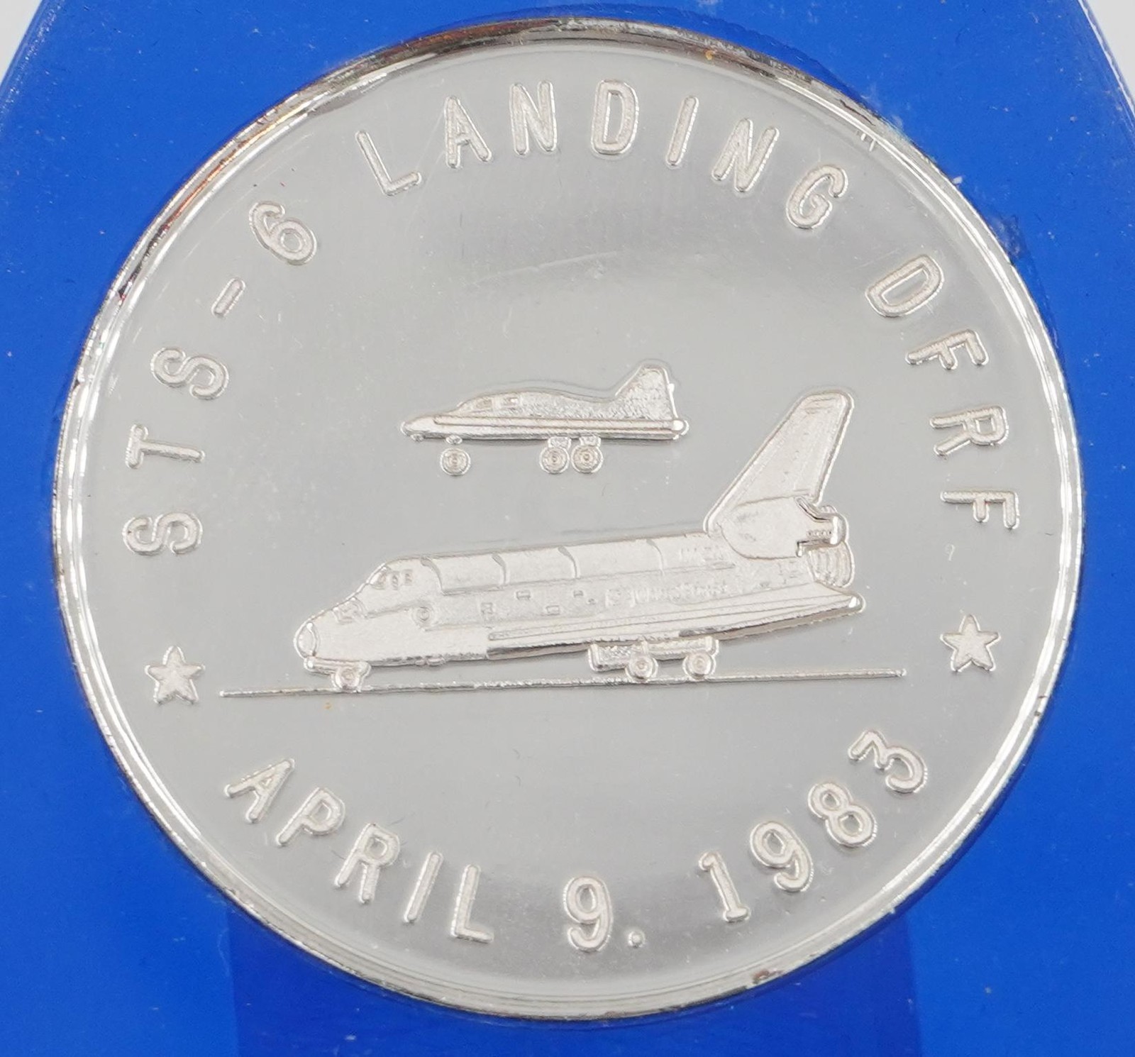 10oz Pure Silver NASA Commemorative Medallion Set Custom Shuttle Display Stand