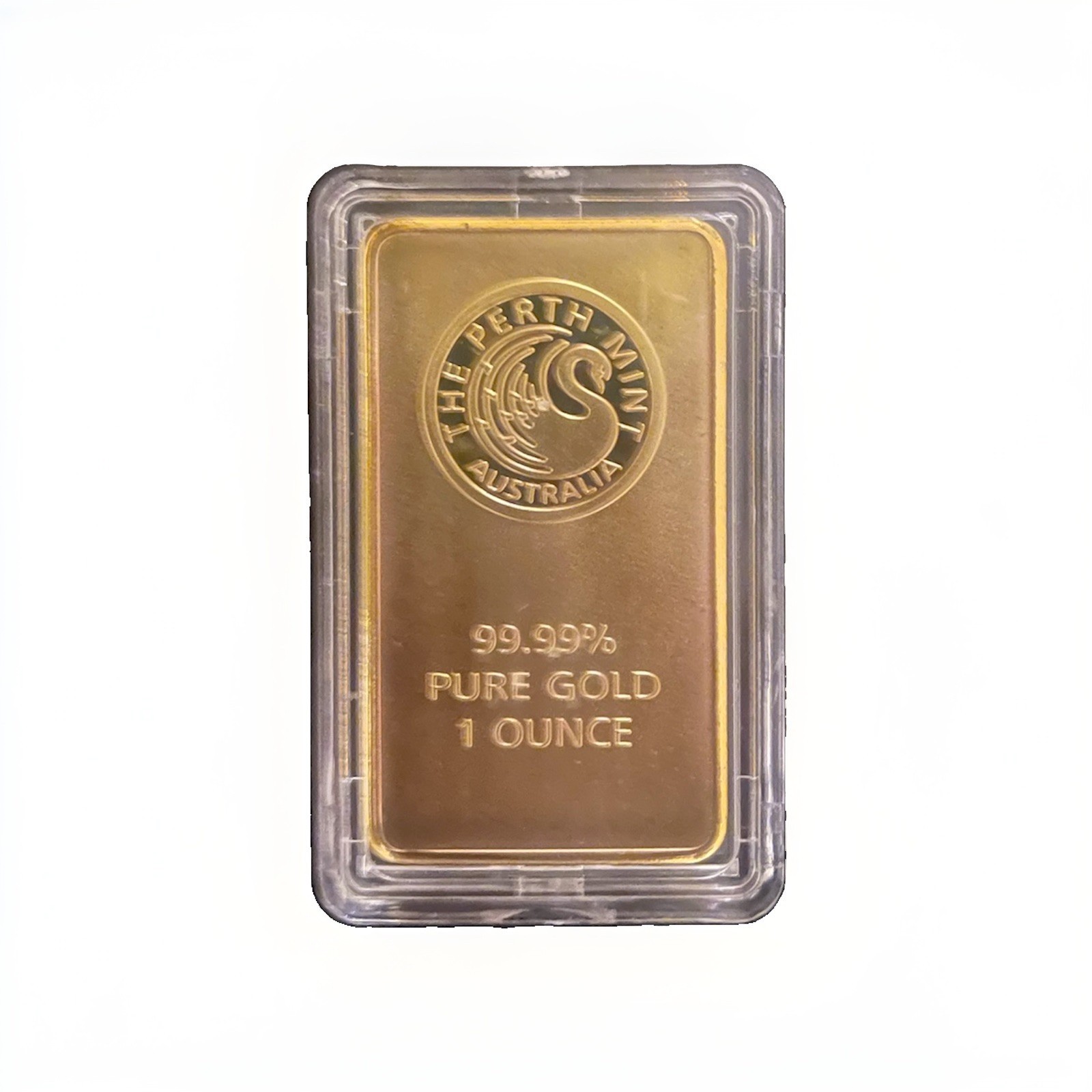 The Perth Mint 1 oz Gold Bullion Bar 99.99 Fine in Plastic Case