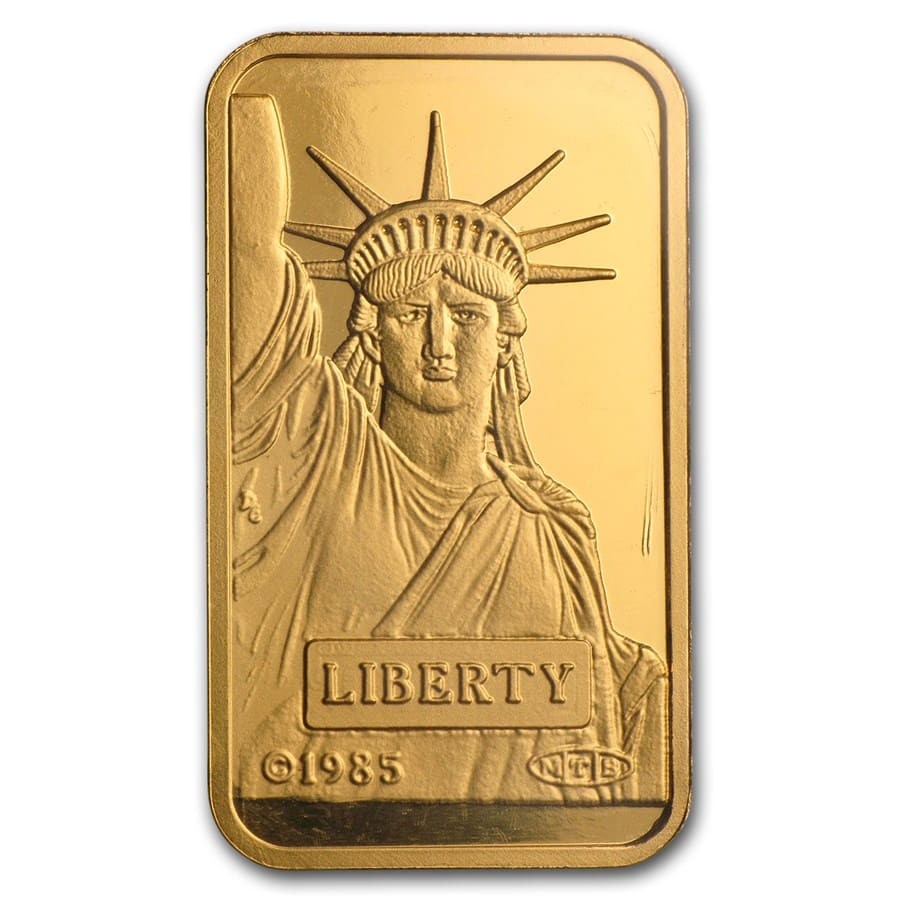 20 gram Gold Bar – Credit Suisse Statue of Liberty(Classic Assay)