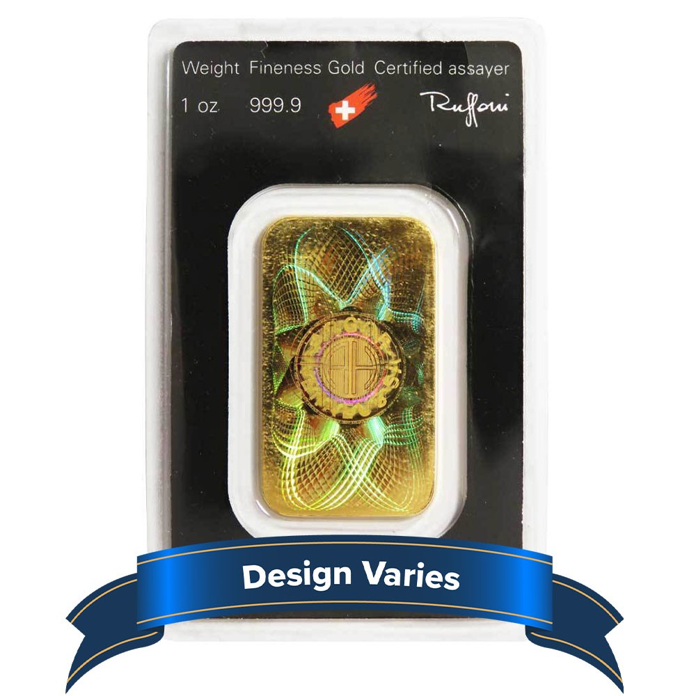 Argor Heraeus 1-oz Gold Bar .9999 Fine in Assay