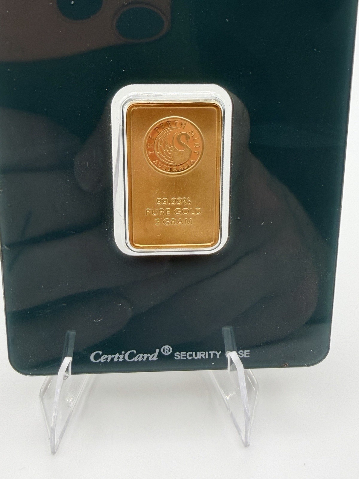 5 Gram Gold Bar Perth Mint Australia Pure 999.9 Fine Gold Bullion In Assay