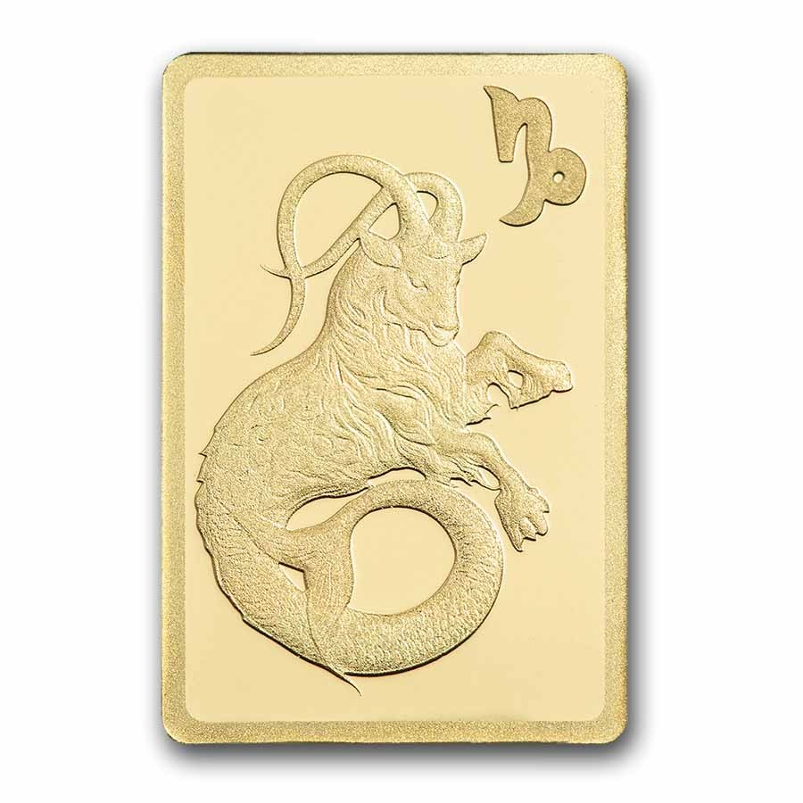1/2 gram Gold Bar – PAMP Suisse Zodiacs: Capricorn
