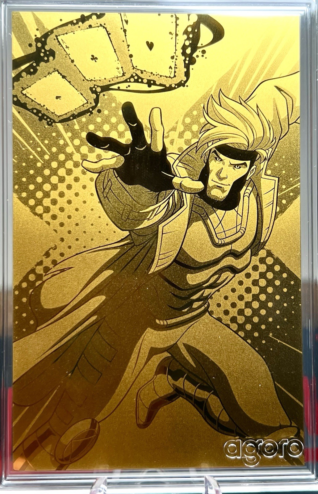 2026 Agoro Marvel X-Men ’97 Heroes🦸GAMBIT GOLD LOW #07 OF ONLY 20! 5 Gram Foil