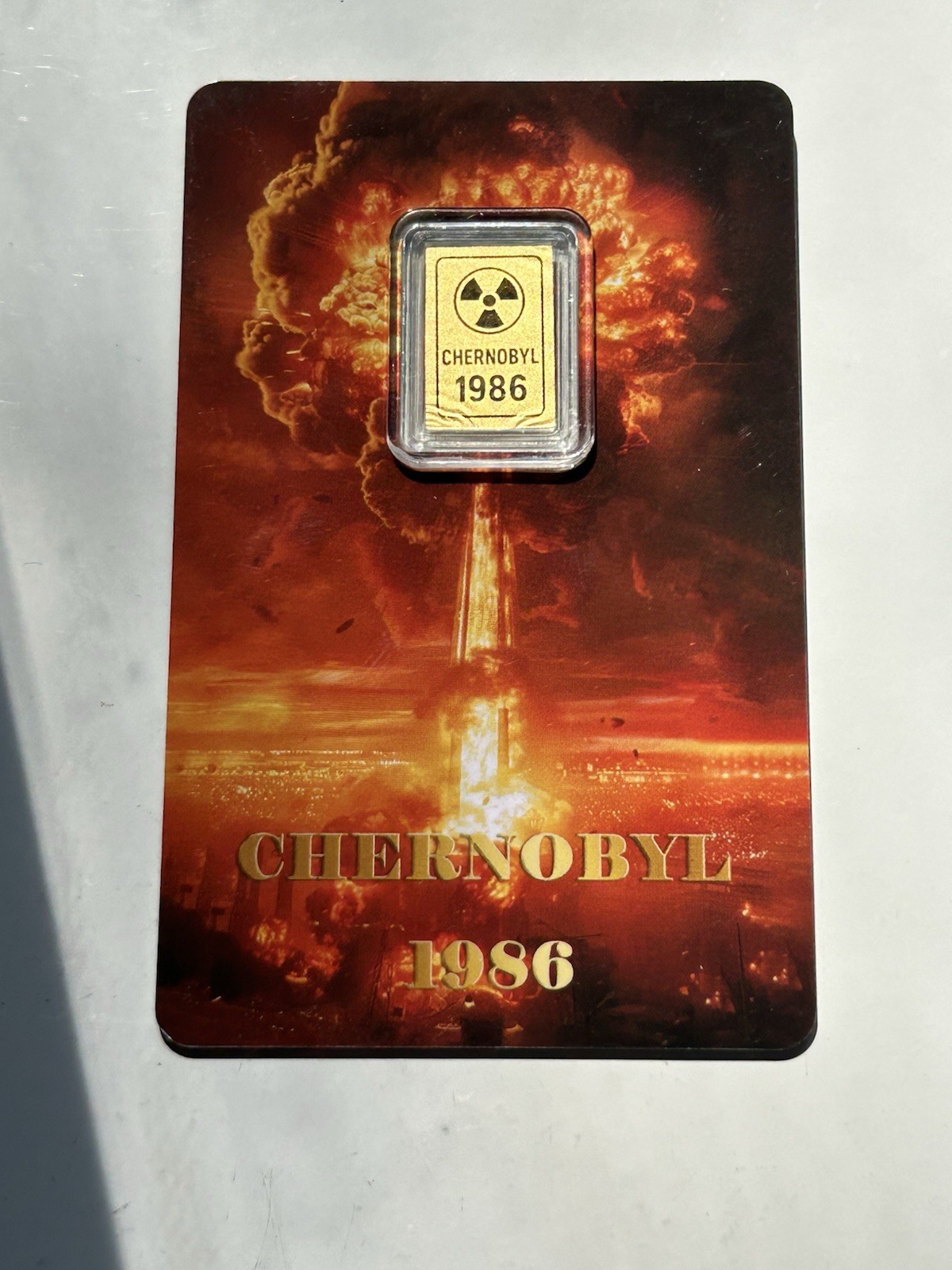 1/1000th $12 Gold Chernobyl Card Montage Of 9999