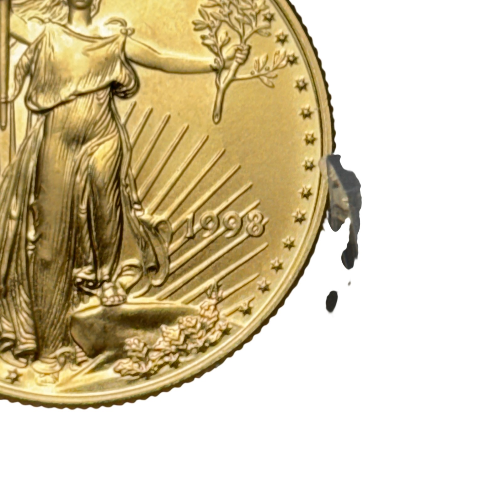 1998 1/2 Ounce 22K Gold American Eagle 25 Dollar Coin