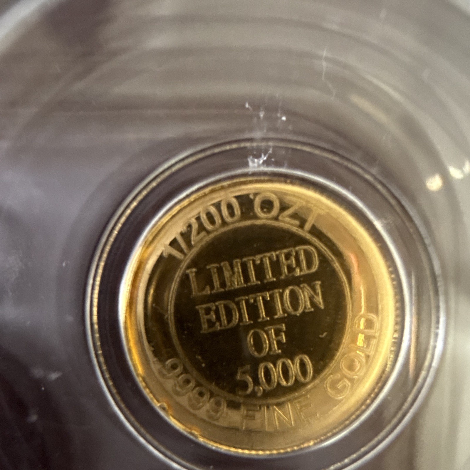 PCGS MS69 No Date 1/200 oz Gold Round Royal Flush .9999 Fine Gold