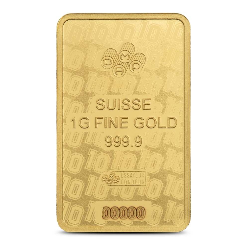1 Gram PAMP Suisse Maradona Gold Bar (New w/ Assay)