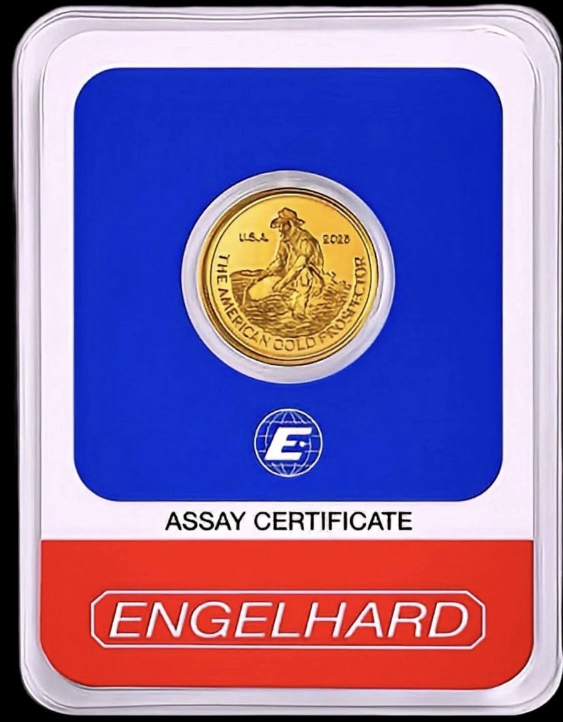 2025 Engelhard Prospector 1/10 Troy Ounce Gold Round – .9999 Pure in Assay💛