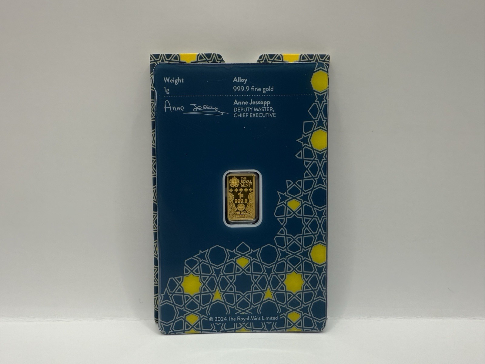 1g Kaaba Gold Bullion Bar 24k 999 Fine Gold Limited Edition