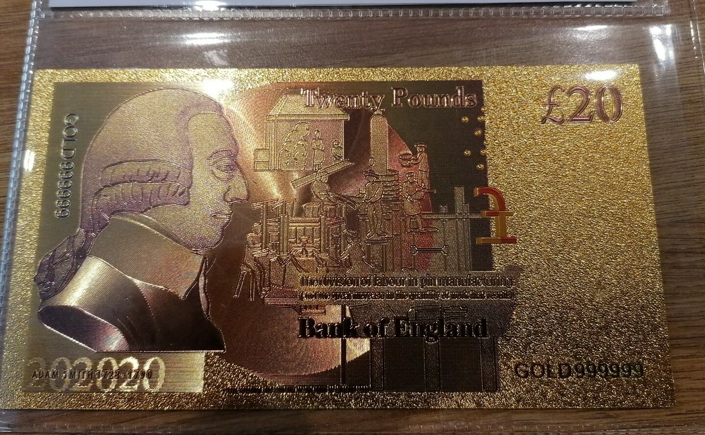 NEW 50, 20,10,5 Full Set 24K Gold Foil Bullion Bar UK stock