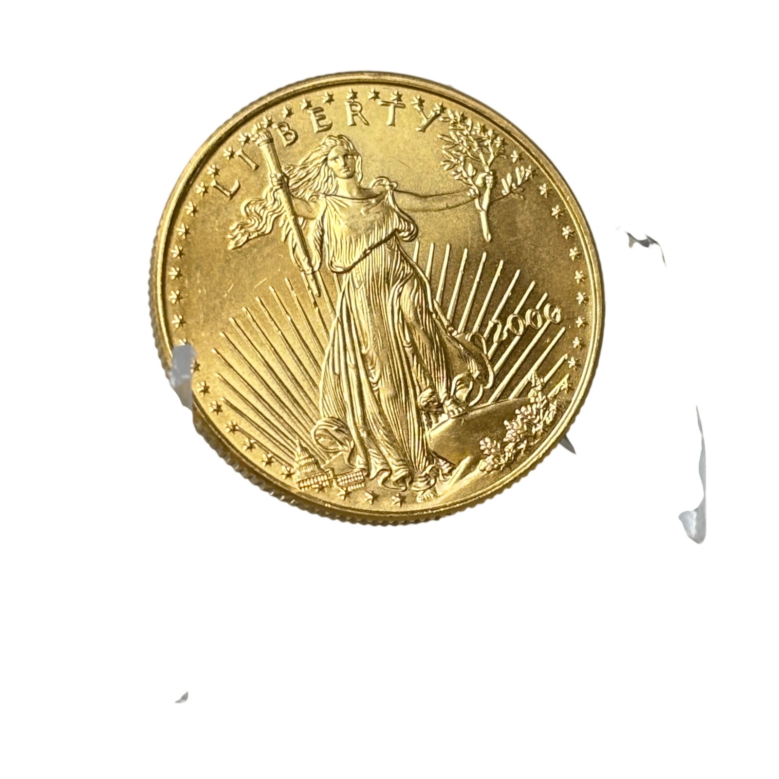 2000 1/2 Ounce Fine Gold 22 Karat American Eagle Coin – 25 Dollars – 8016