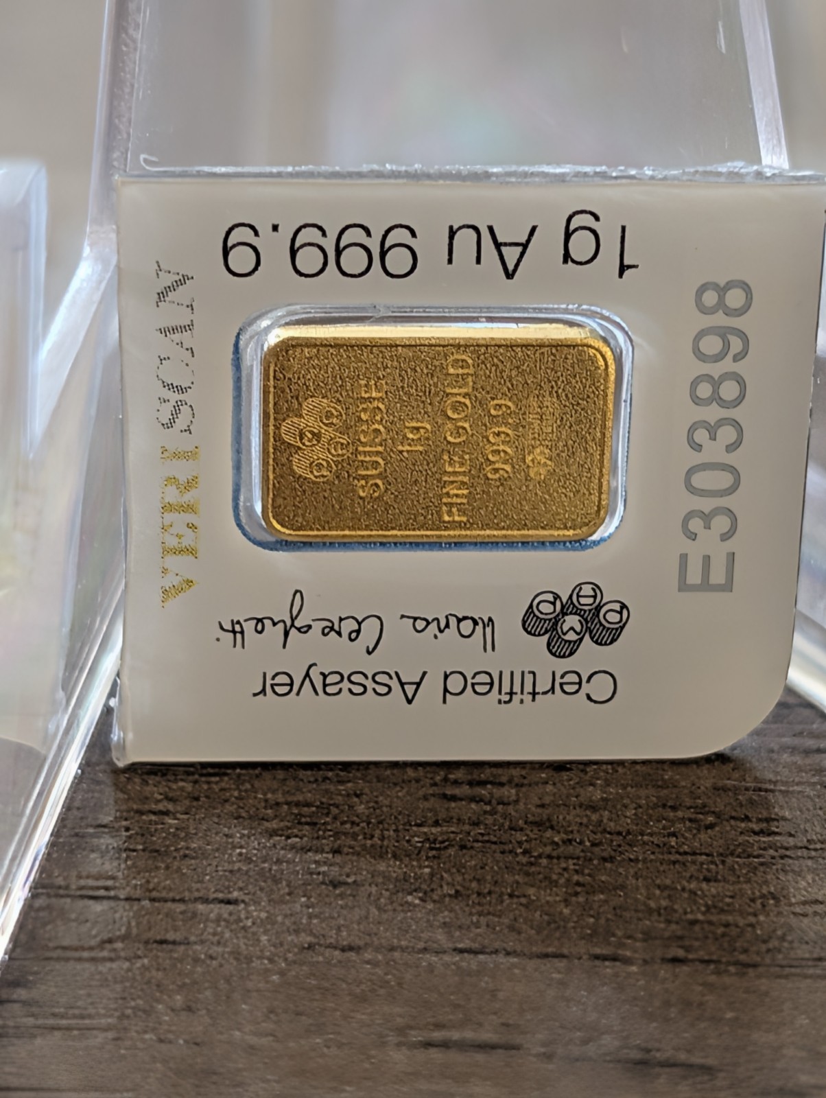 PAMP Suisse Fortuna 1 g .9999 Fine Gold Bar in Assay Card – Gold Bullion