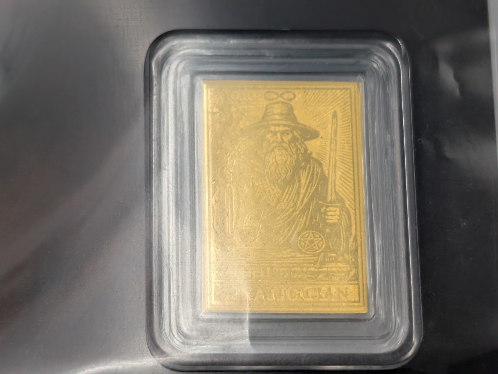 Republic of Liberia 2026 The Magician 1/1000 oz .9999 Fine Gold Bar W/ COA Card