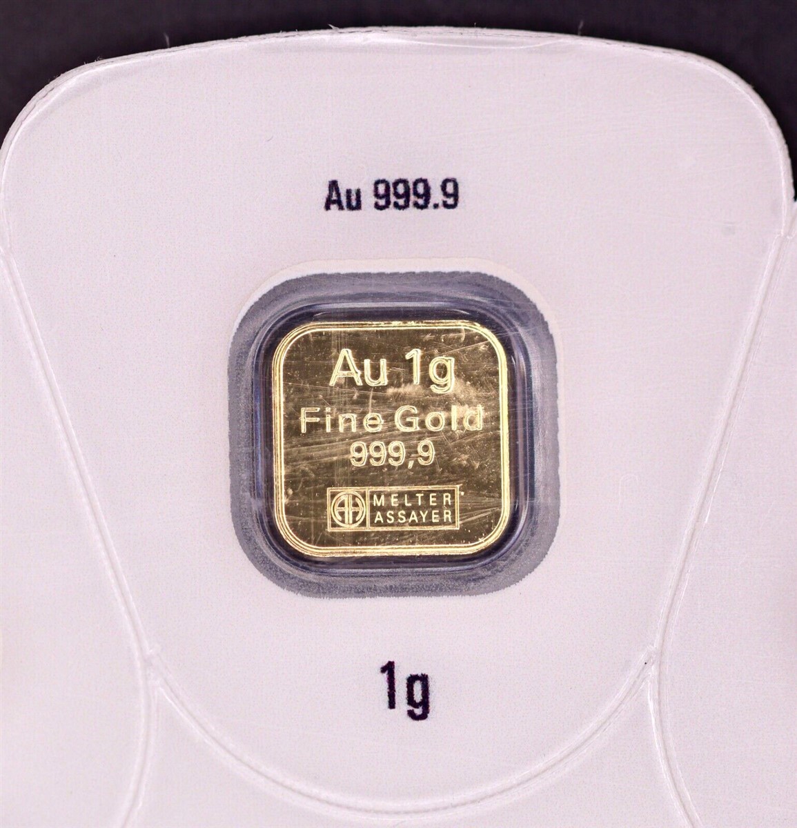 1 Gram Gold Argor Heraeus Goldseed Bar 1g .9999 Fine Gold – In Assay