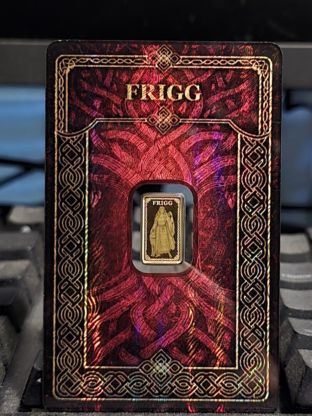 Germania Mint FRIGG Gold Bar 1/100 oz Precious Metal Bullion Bar