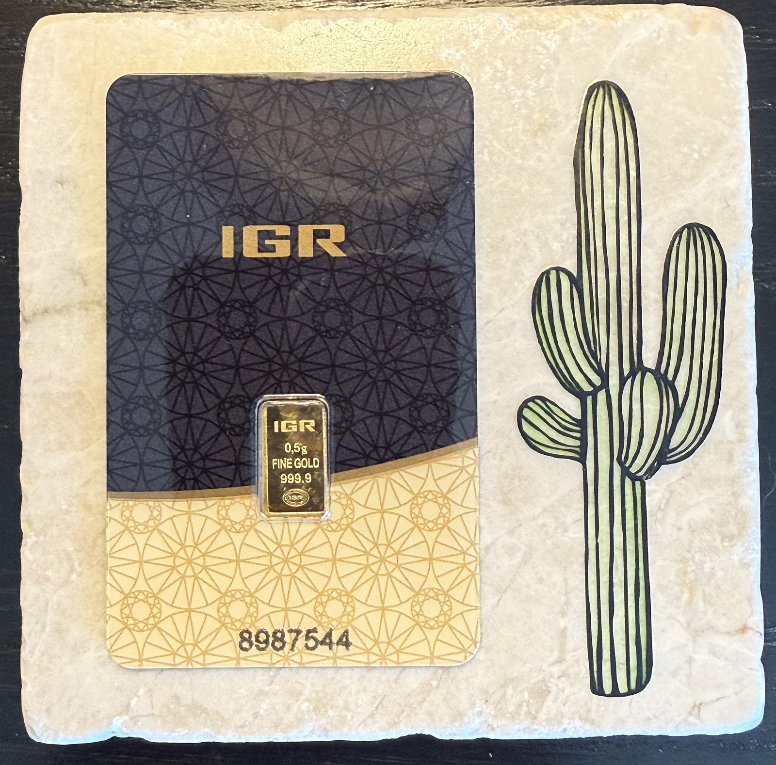 💛 4 GRAMS GOLD LOT: 8 x IGR 0.5g 999.9 Fine Gold Bars in Assay Certificate 💛