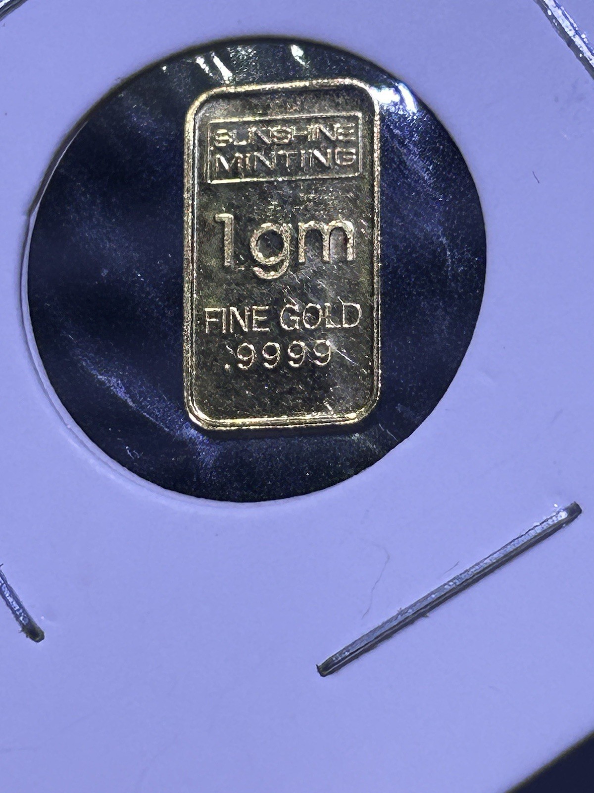 1 Gram Fine Gold Bar Sunshine Minting Fine Gold .9999