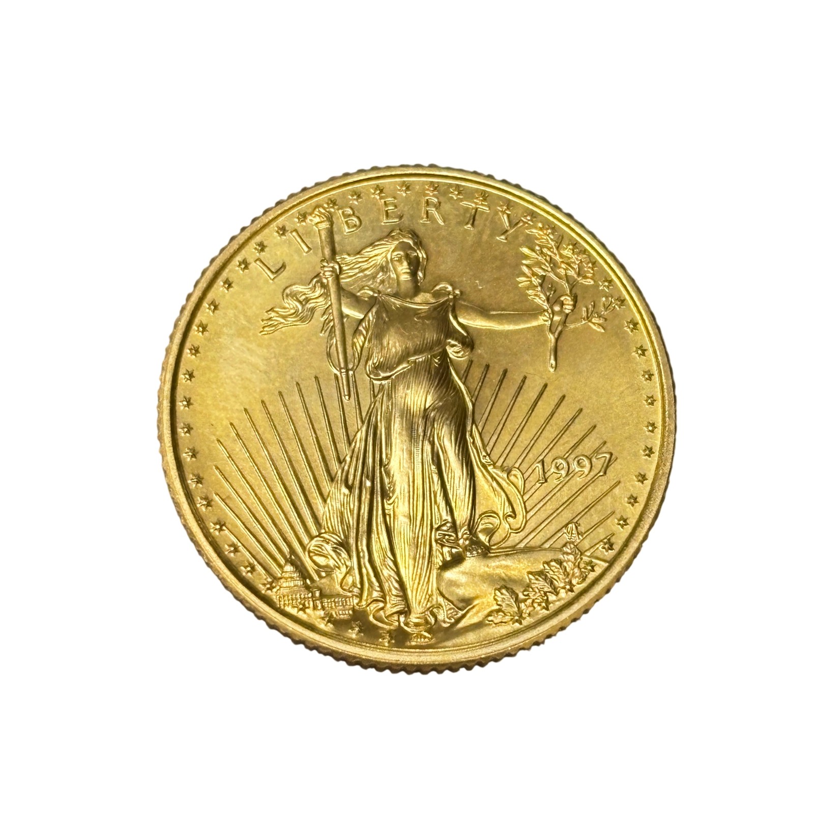 1997 1/4 OZ Fine Gold 22-Karat American Gold Eagle Coin 10 Dollars