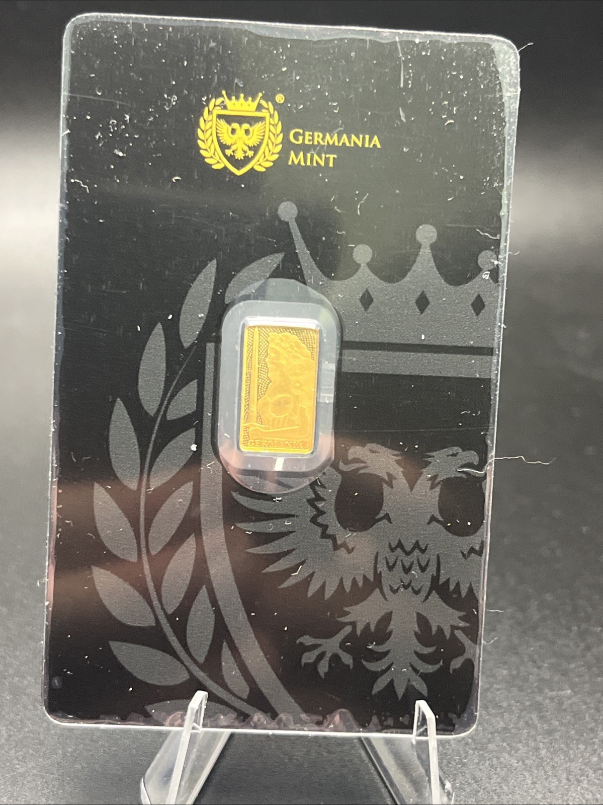 1/100 Oz Gold Bar – Germania Mint – Proof – 999.9 Fine