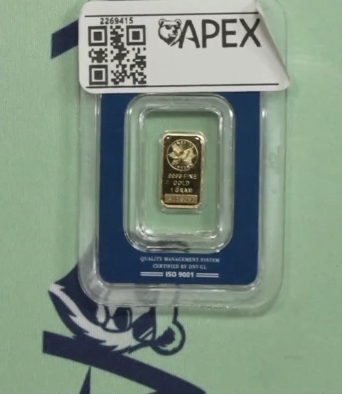 1 Gram Sunshine Mint .9999 Fine Gold Bar In Assay – Sealed From Apmex