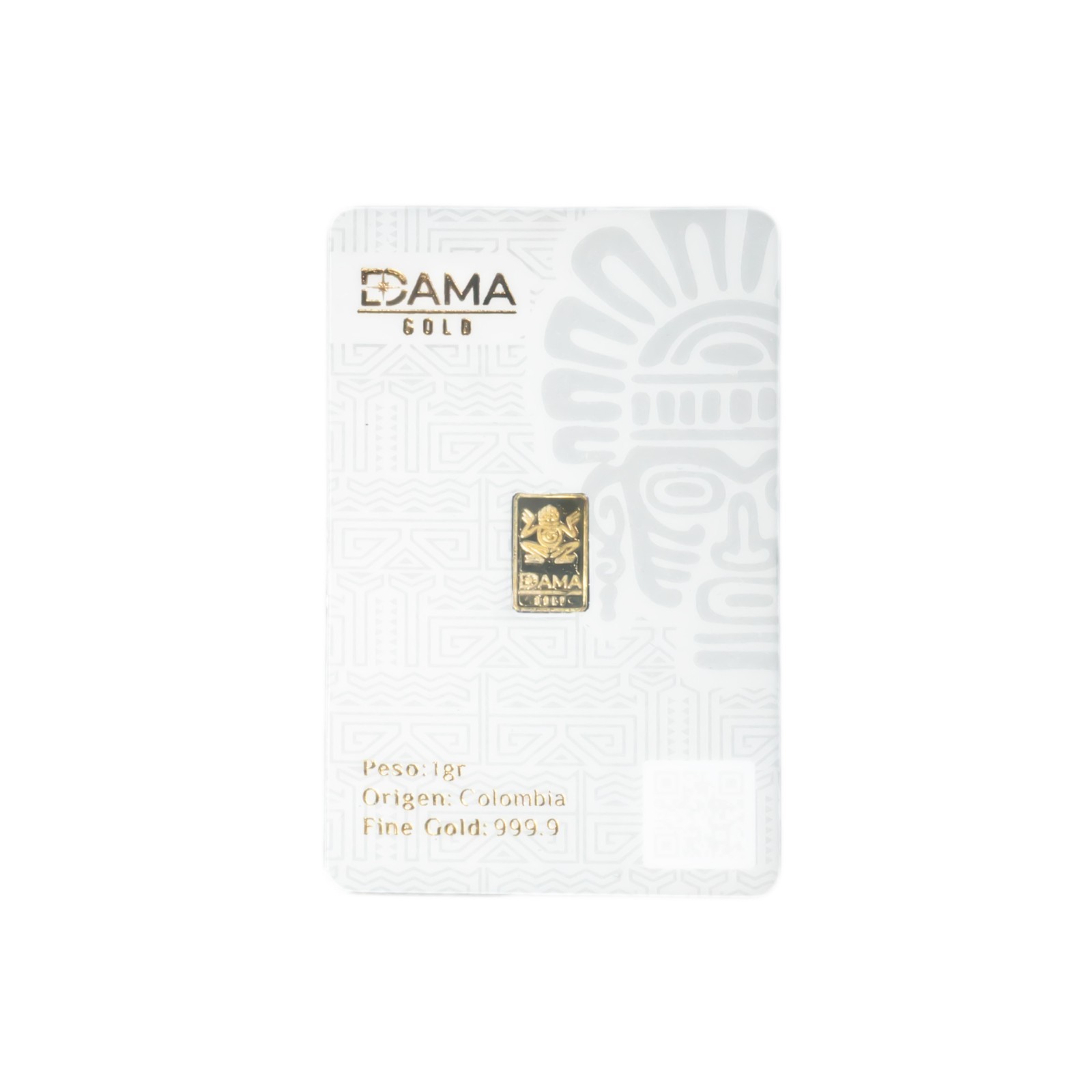 1 Gram 24K Gold Bar 999 – Colombian Inspired Dama Gold Collectible Bullion Card
