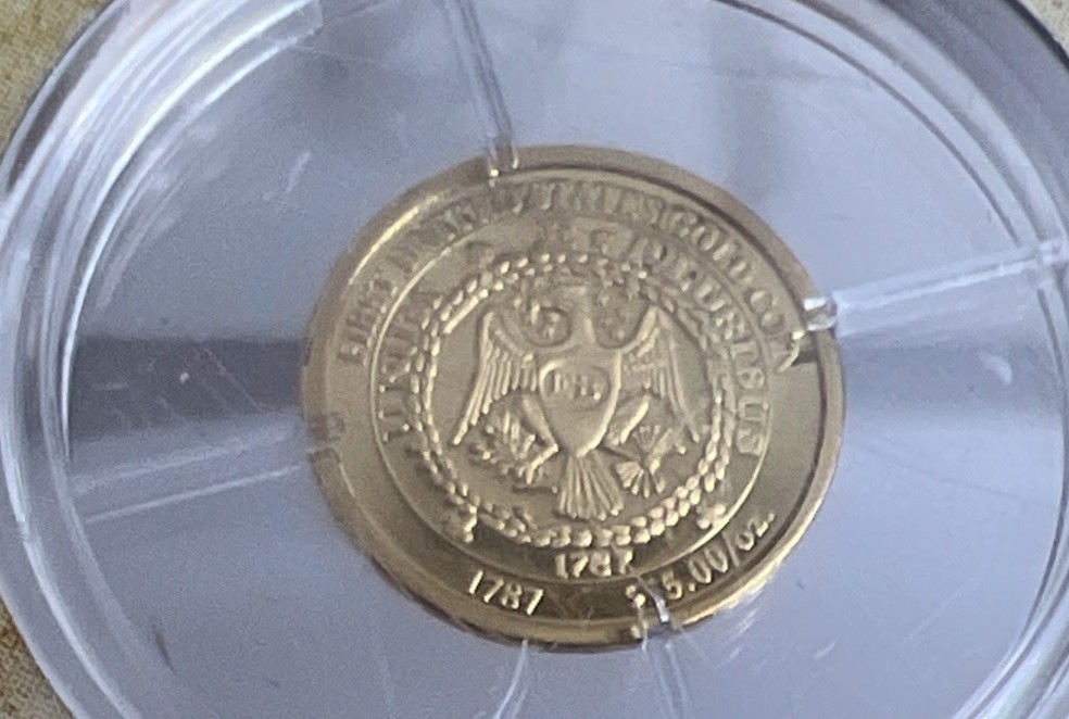 Gold .5g Each 14k American Mint {U.S. HISTORY OF GOLD} Set Of 4