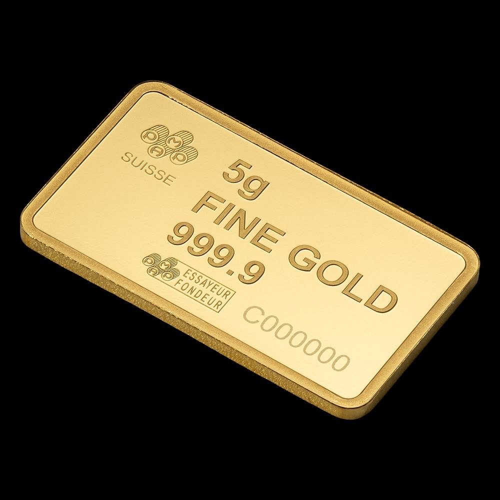 PAMP America the Free – Bald Eagle 5g Gold Bar – In Assay