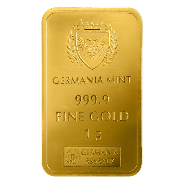 Germania 1g Fine Gold 9999 Minted Bullion Bar One Gram