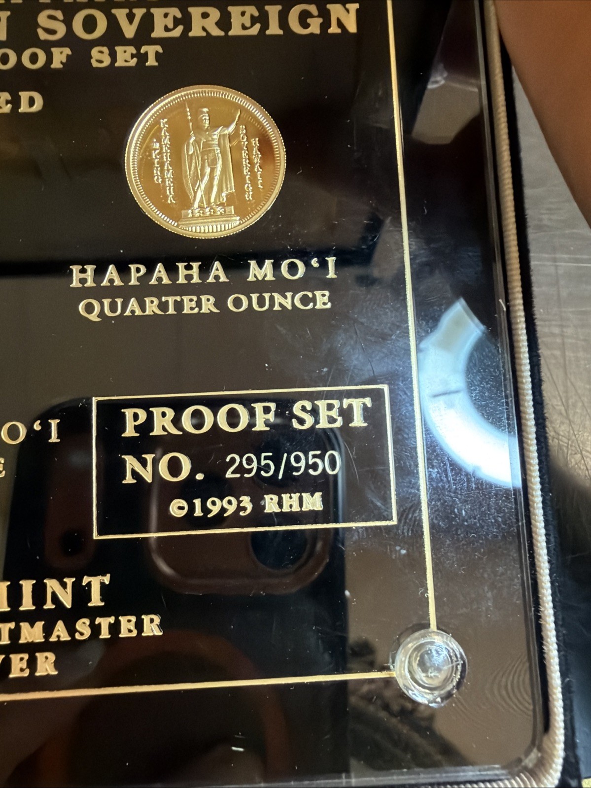 1993 4-Piece Royal Hawaiian Gold & Silver Proof Set
