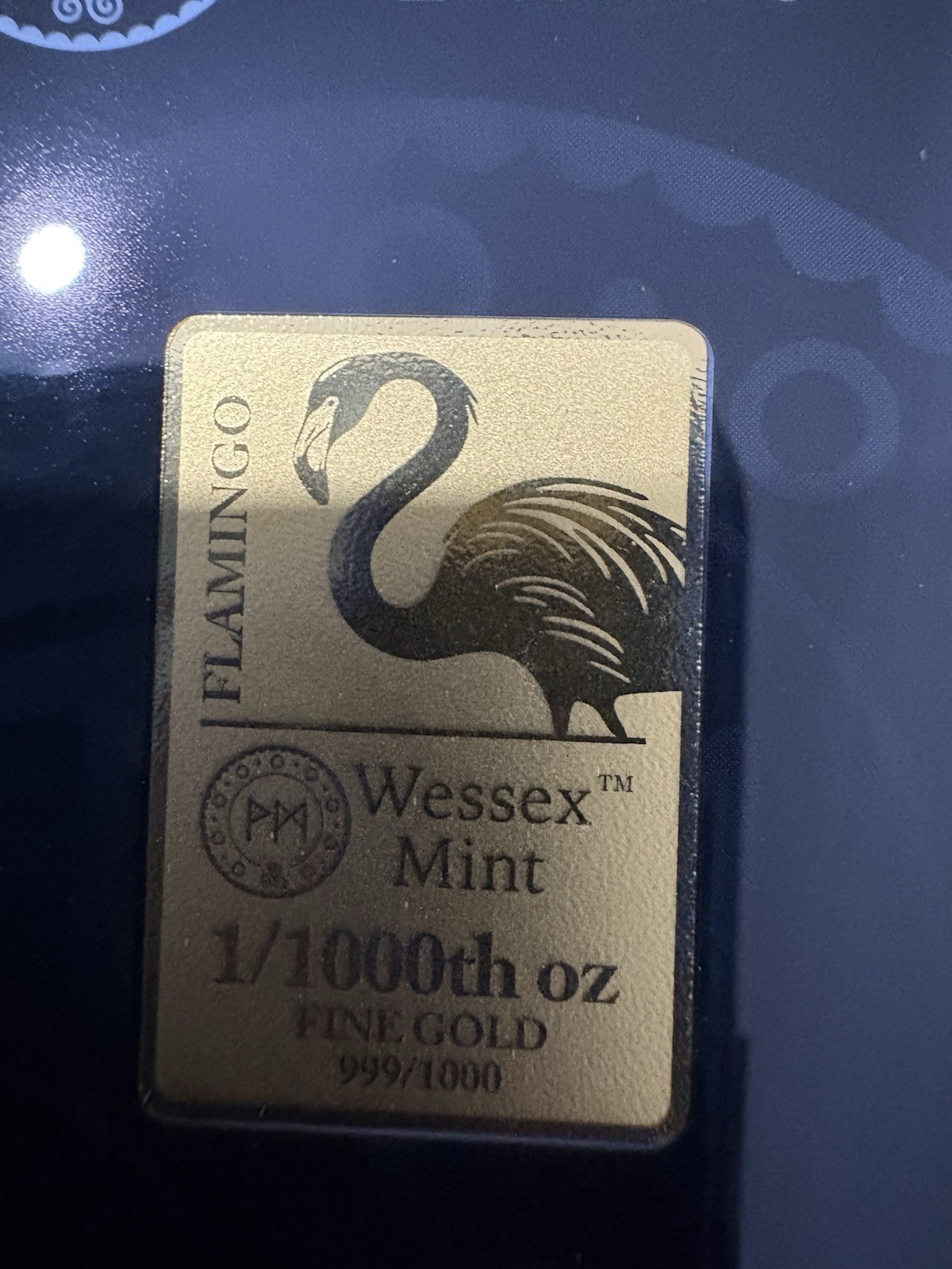 Wessex Mint 1-1000 Gold Flamingo