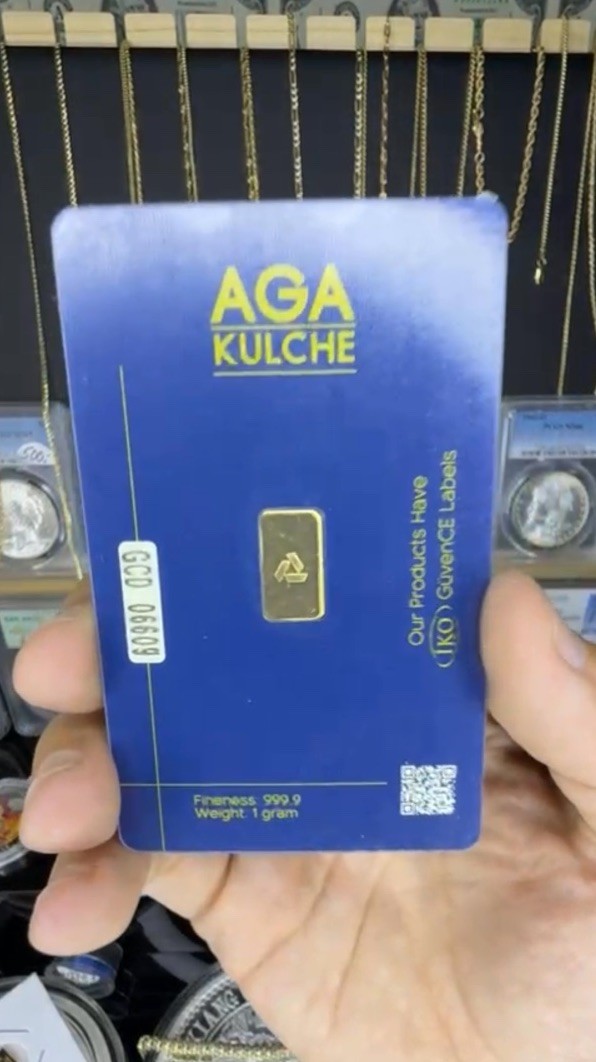 AGA Kulche 1g Gold Bar – 999.9 Fine Sealed Assay Card Investment Bullion
