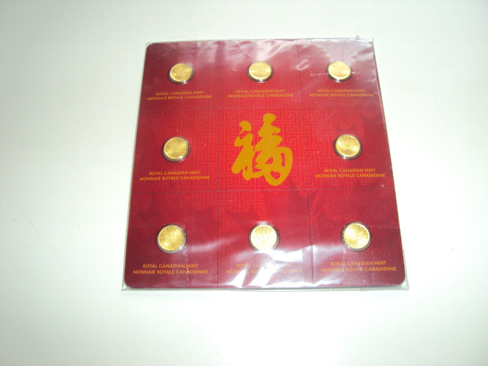 ROYAL CANADIAN MINT 2016 LUNAR NEW YEAR 1 g GRAM 8 MAPLEGRAM8 GOLD COINS NEW RCM