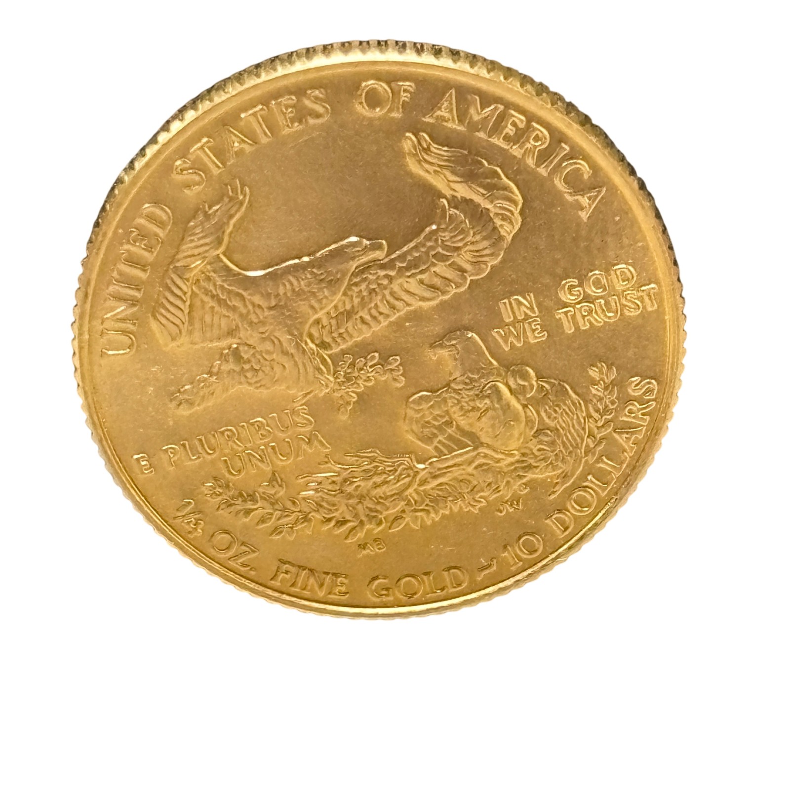 1986 1/4 OZ Fine Gold 22 Karat American Gold Eagle Coin – 10 Dollars – 8023
