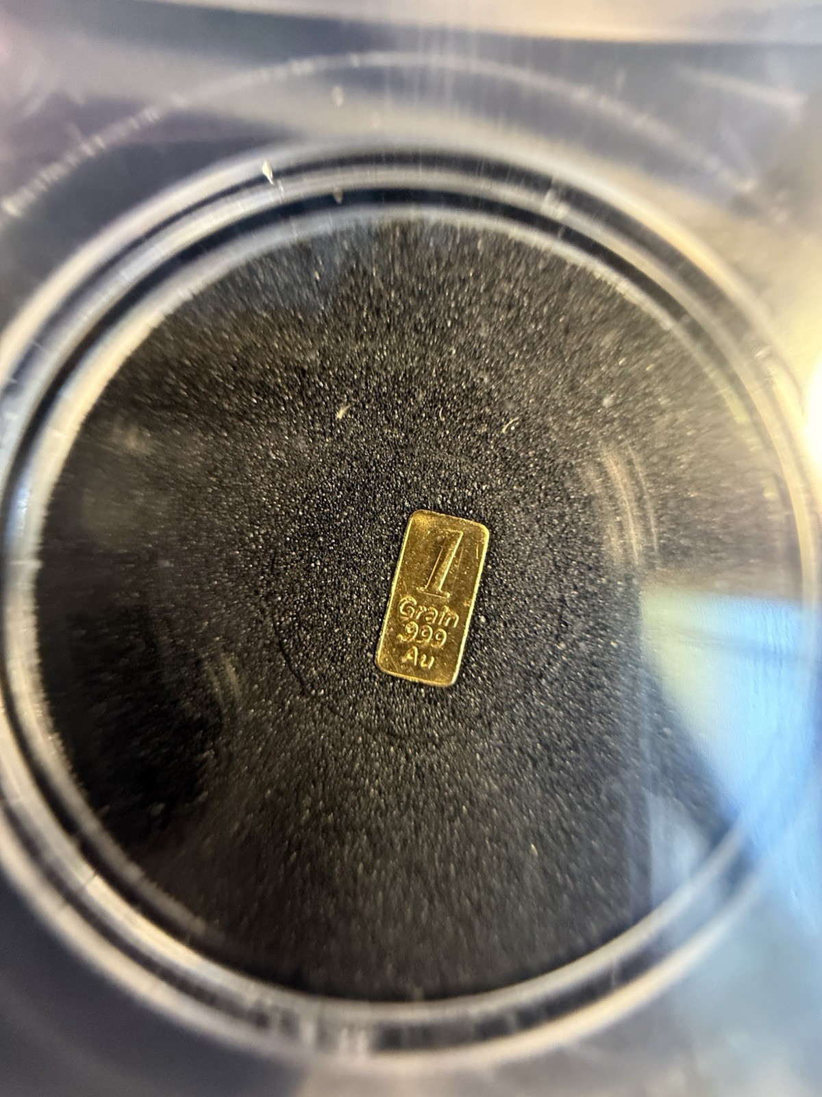 ICG Genuine 1gr .999 Gold Bar Bullion Breakers Holder Gold Bullion