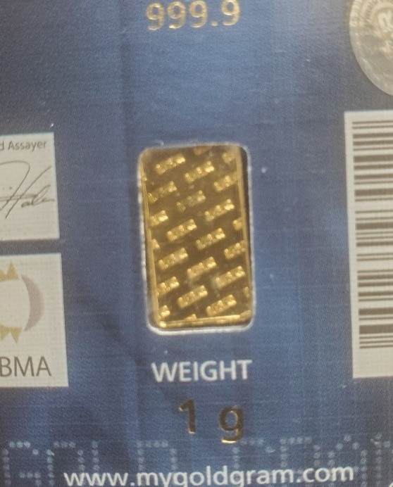 1 Gram Gold Bars (Lot of 2) Istanbul Gold Refinery 999.9 Fine, In Assay.